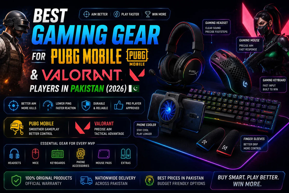  Best gaming gear for PUBG Mobile and Valorant players Pakistan 2026 – The Revive Tech