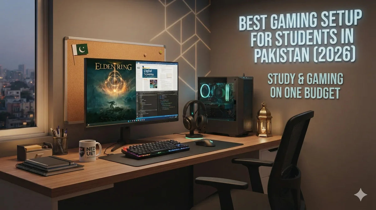 Best gaming and study desk setup for students Pakistan 2026 – The Revive Tech