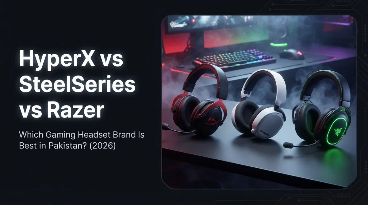 HyperX vs SteelSeries vs Razer gaming headset brand comparison Pakistan 2026 – The Revive Tech