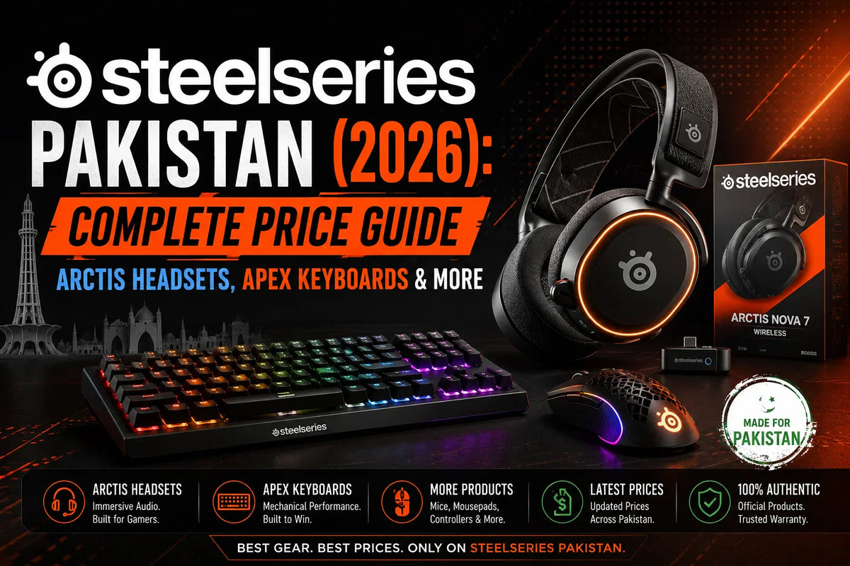 SteelSeries Arctis headset and Apex Pro keyboard price guide Pakistan 2026 – The Revive Tech