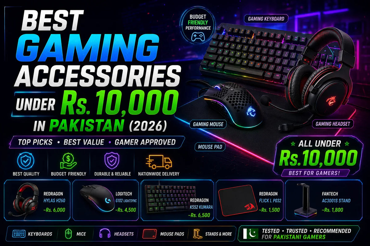 Best gaming accessories under Rs.10,000 in Pakistan 2026 – The Revive Tech