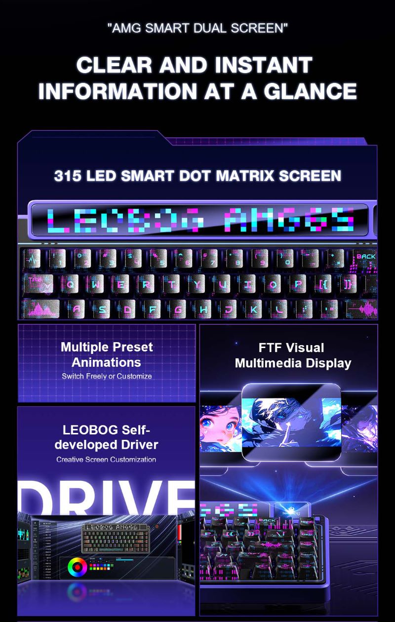AULA-LEOBOG AMG65 Gasket Mechanical Keyboard