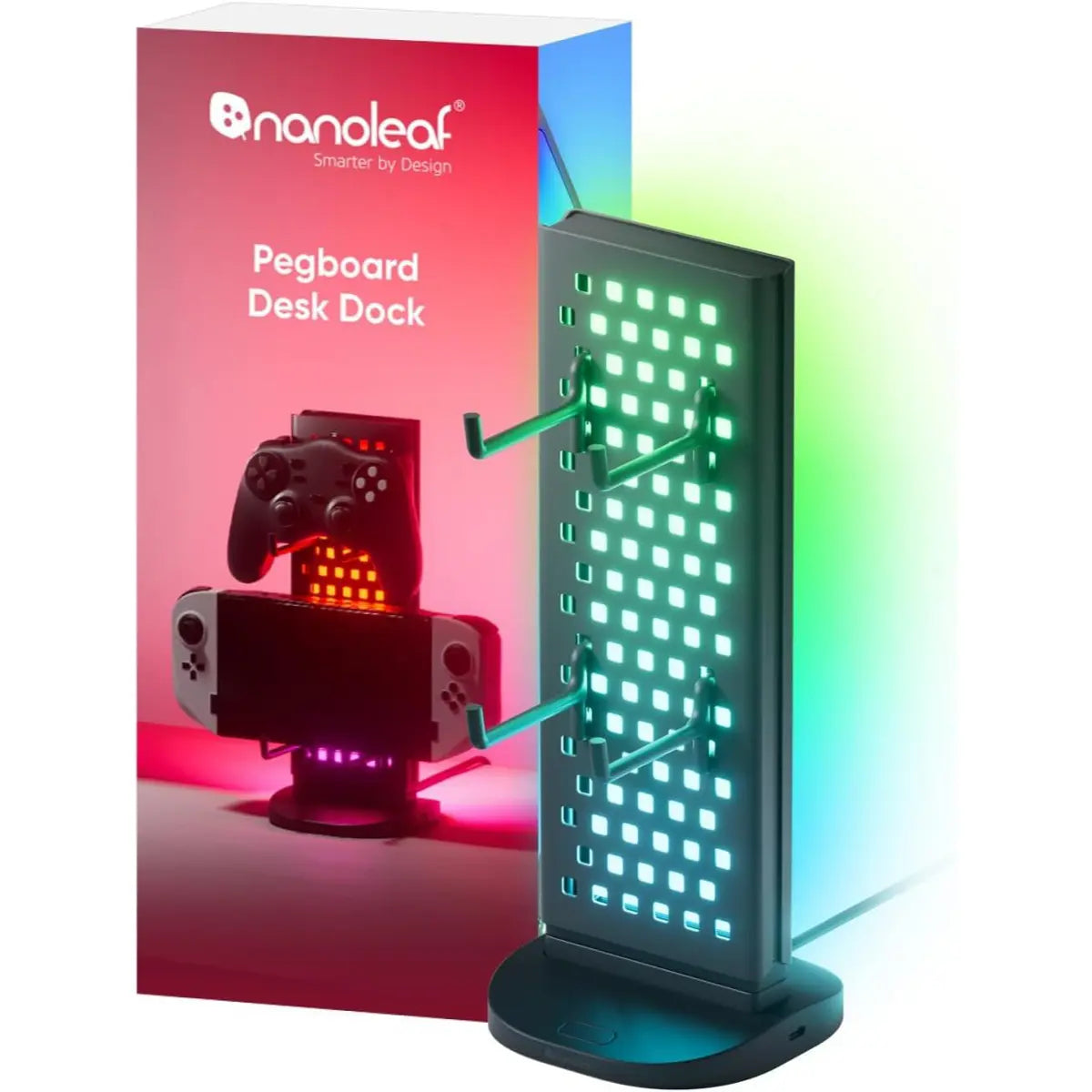 Nanoleaf Pegboard Desk Dock | Modular Desk Storage & Display Accessory