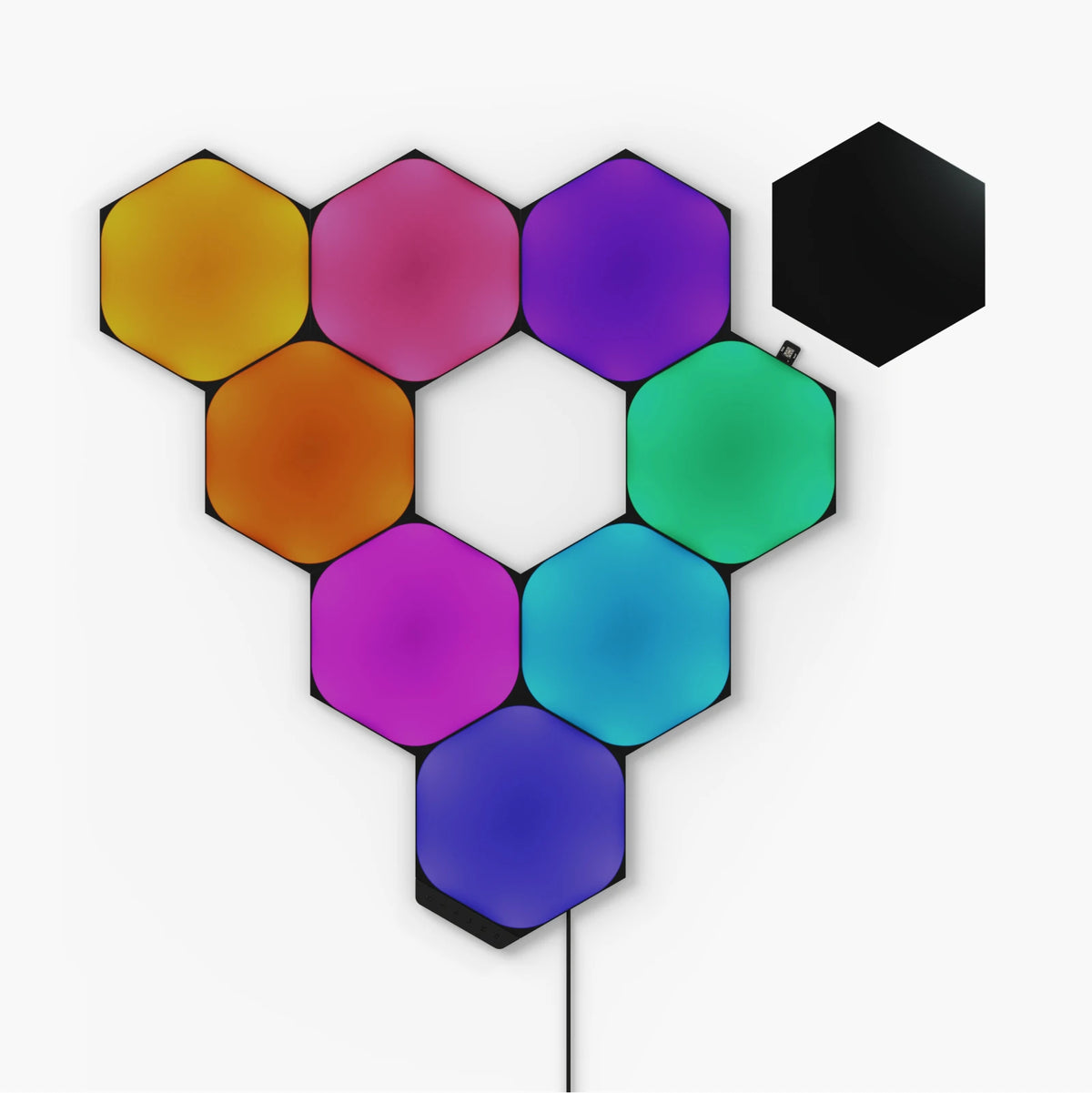 Nanoleaf Shapes Ultra Black Hexagons Starter Kit – Limited Edition Smart RGB Panels