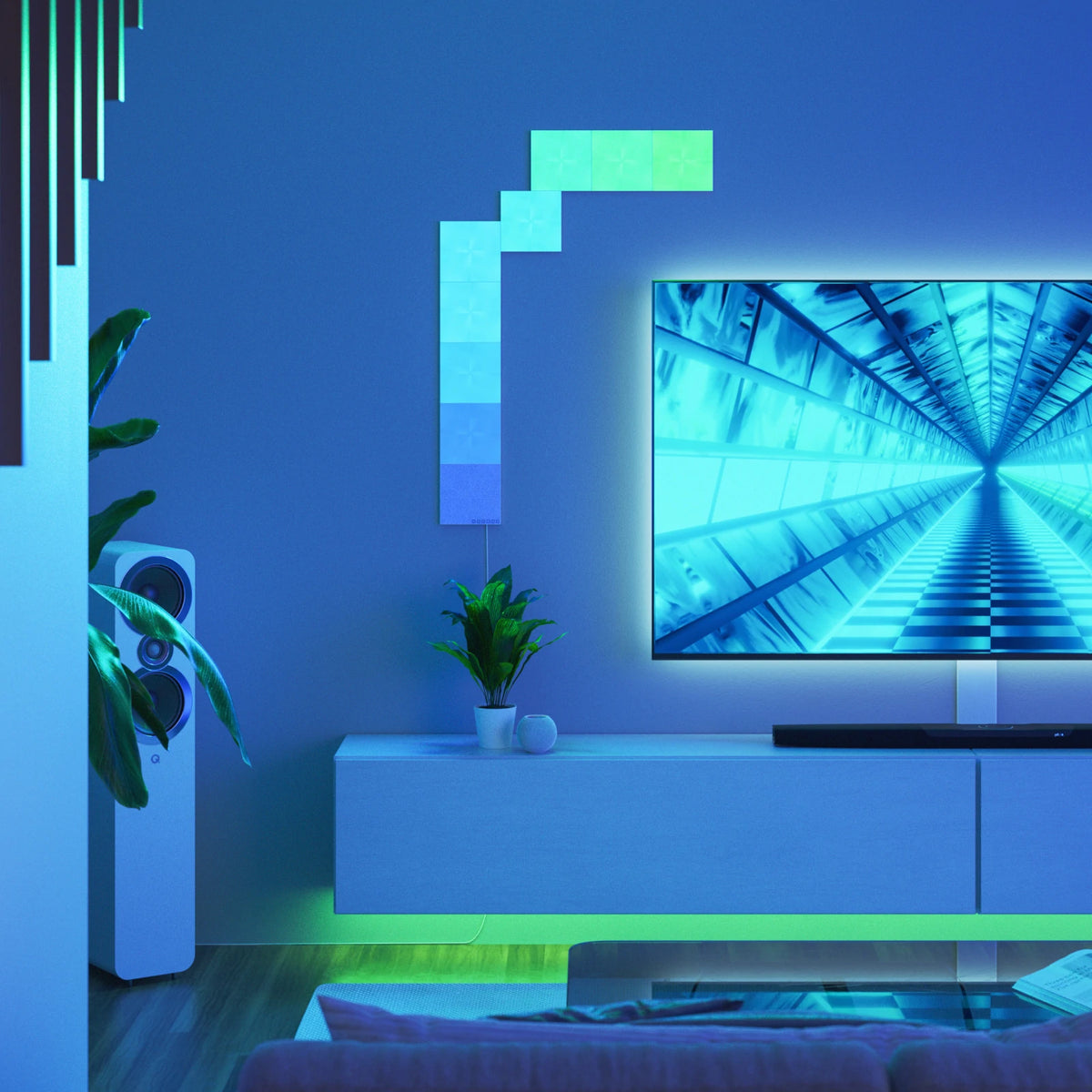 Nanoleaf Canvas Starter Kit (9 Panels) – Smart RGB Modular LED Light Panels