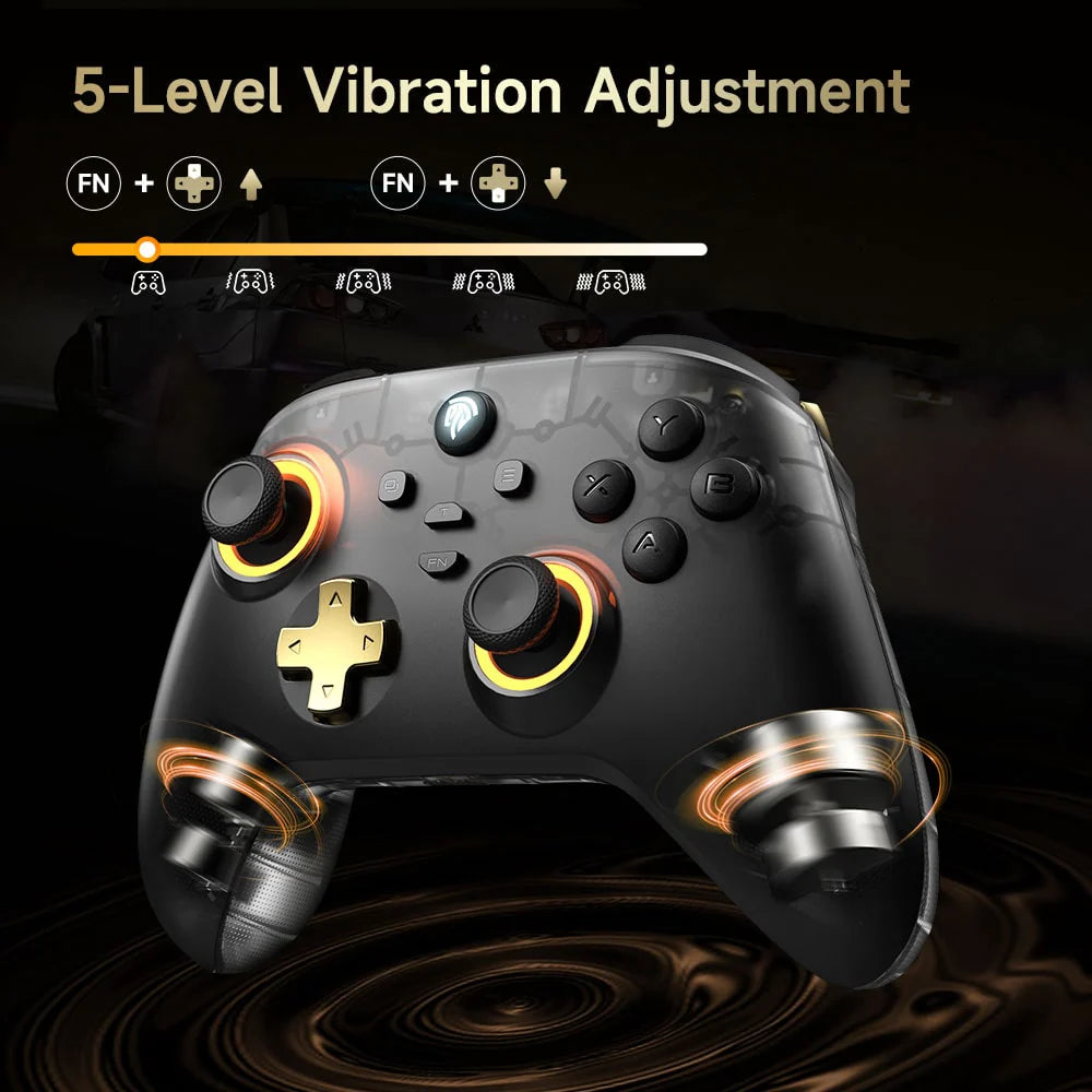 EasySMX D05 Multiplatform Gaming Controller with Charging Dock, Hall Effect Joysticks and Triggers