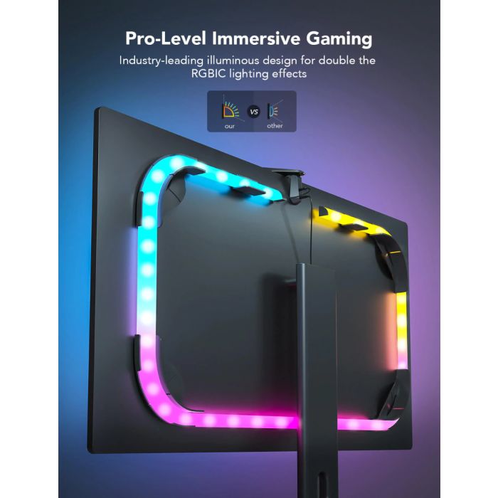 Govee DreamView G1 Gaming Light (24–32") – RGBIC Monitor Ambient Lighting