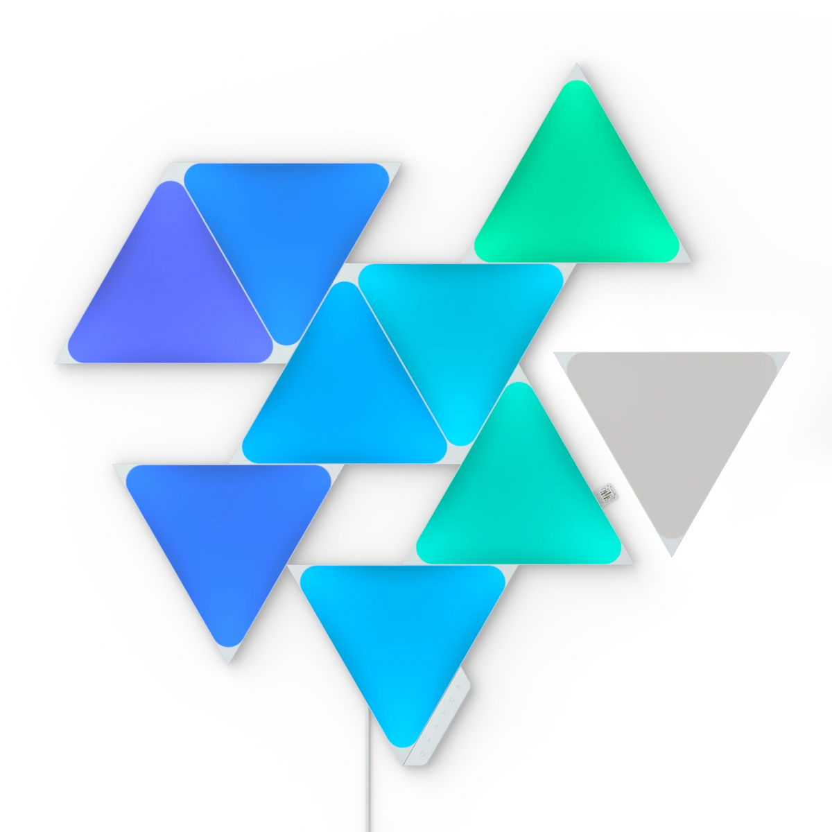 Nanoleaf Shapes Triangles Starter Kit (White) – Smart RGB Modular LED Panels