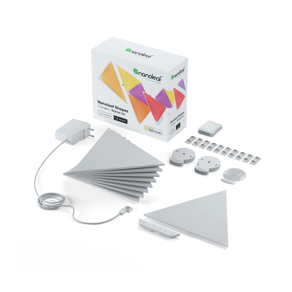 Nanoleaf Shapes Triangles Starter Kit (White) – Smart RGB Modular LED Panels