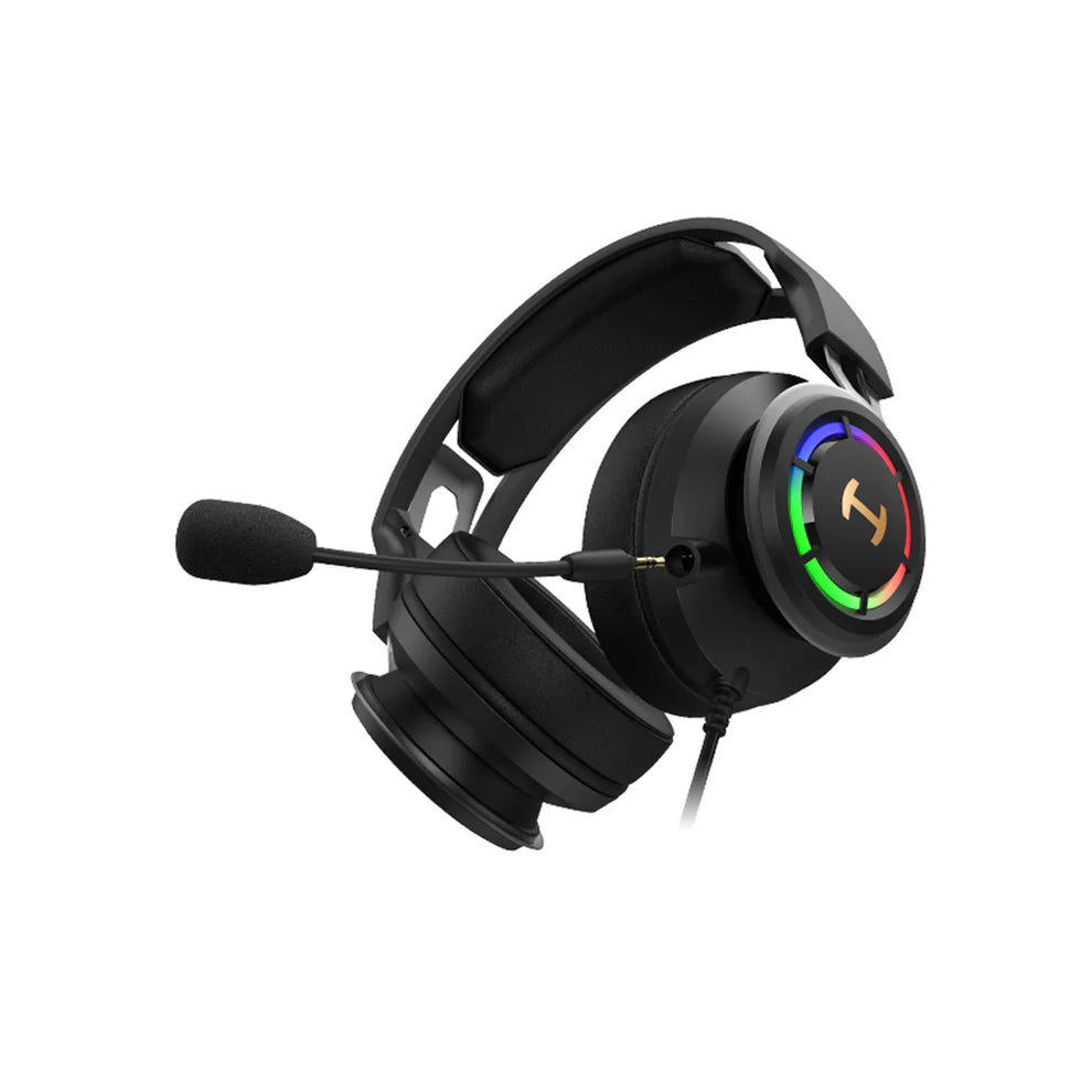 Edifier G35 USB Gaming Headset – 7.1 Surround, ENC Mic, 50mm Driver, RGB, PC/PS4/Mac, Black