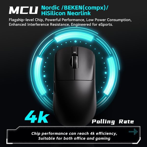 ATK VXE Dragonfly R1 Pro Wireless Gaming Mouse – Black/White