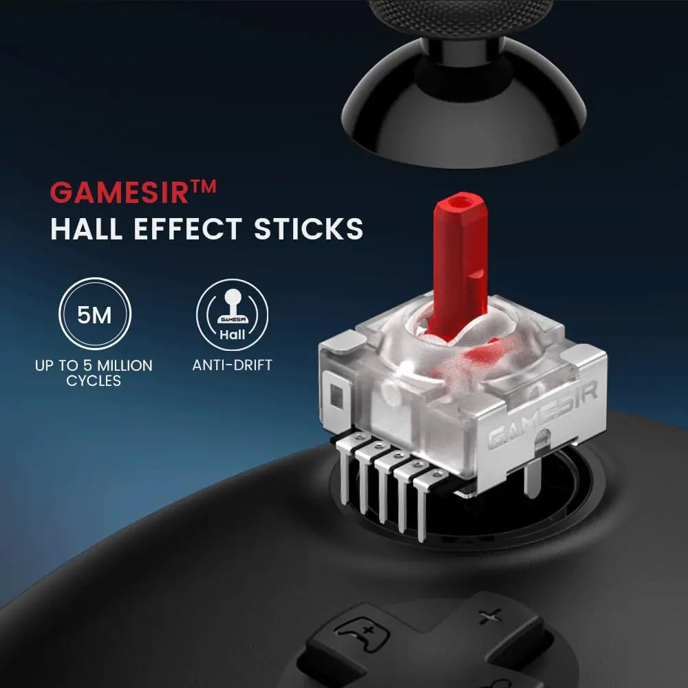 GameSir G7 HE Wired Xbox Controller, Hall Effect Sticks, Officially Licensed Controller for Xbox Series X|S, Xbox One, Windows 10|11, PC, Video Game Controller (Translucent Black)