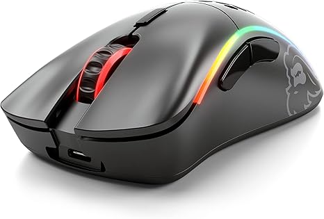 Glorious Model D Wireless Mouse (Open Box) – 69g, 2.4GHz, 71H Battery, RGB, Matte Black