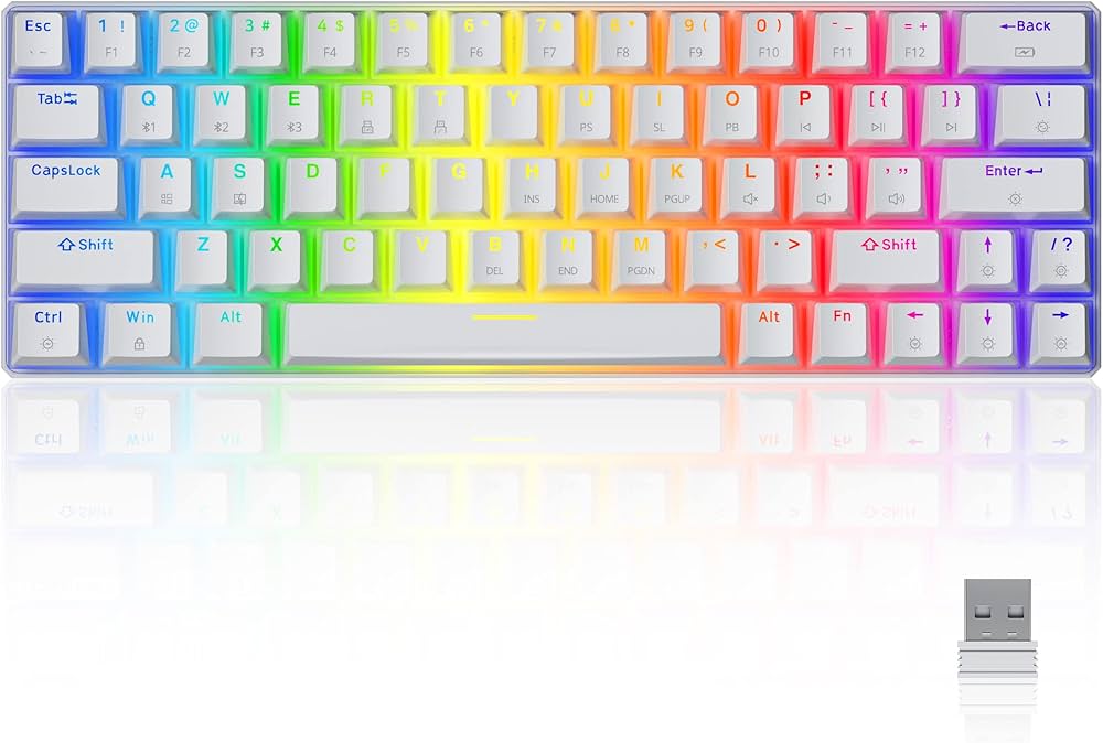 Tezarre TK63 Pro Wireless Mechanical Gaming Keyboard