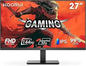 KOORUI E2712K 27″ Eye-Care Monitor | 144Hz Smooth Refresh Rate Full HD Borderless Gaming & Business Display