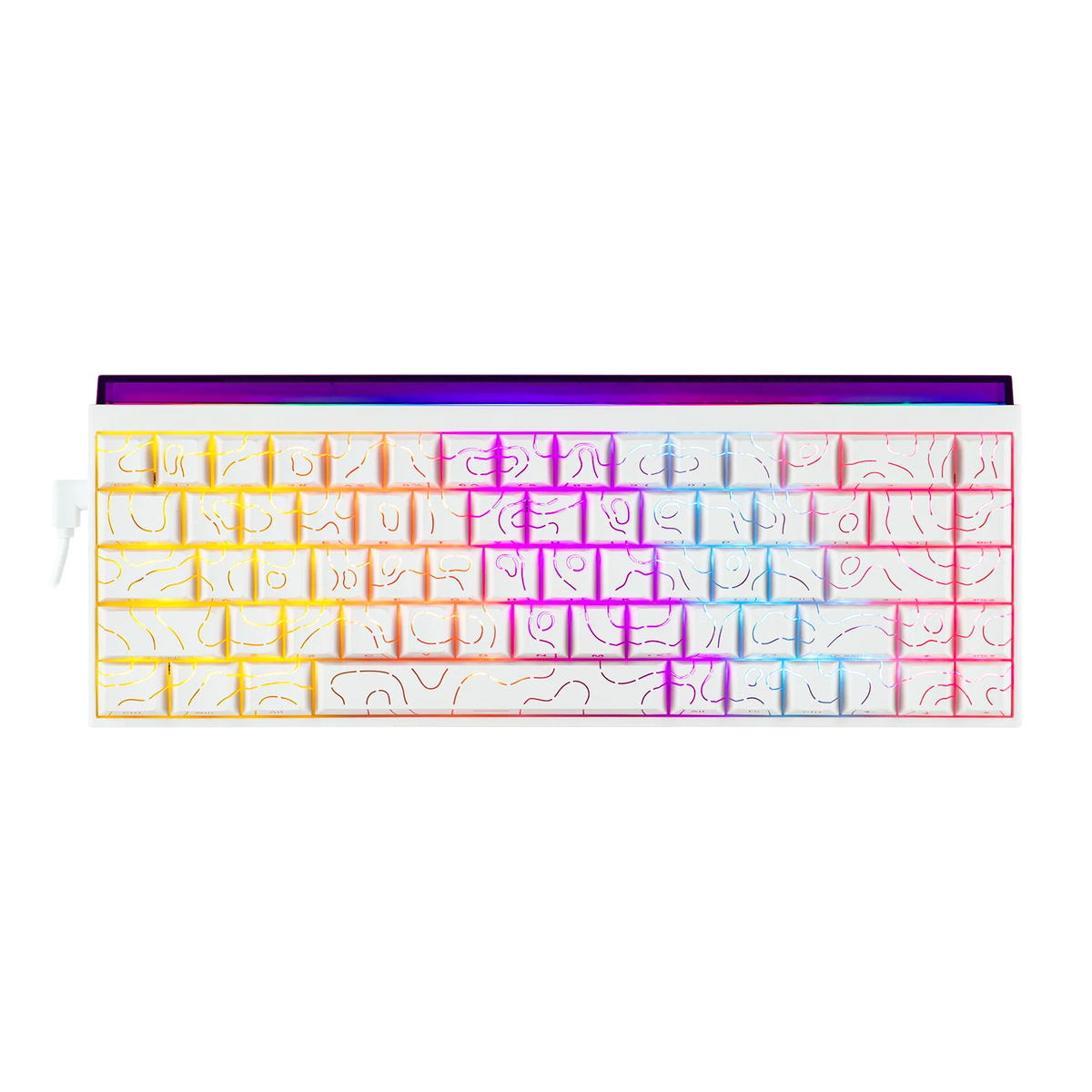 Ajazz NK68 Wired Gaming Keyboard with Lightbox, 65% Compact Mechanical Keyboard