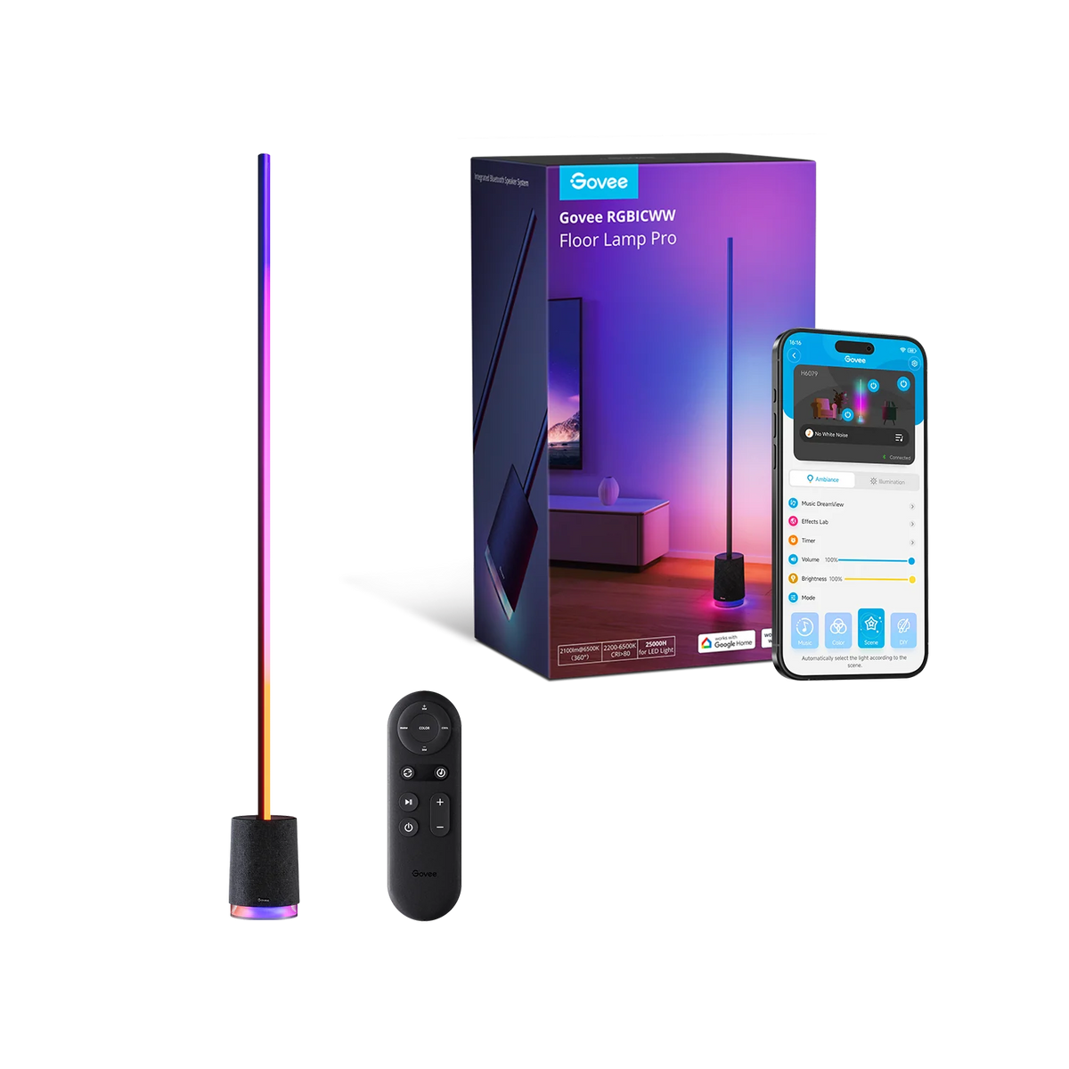 Govee RGBICWW Floor Lamp Pro – Smart Ambient Standing Lamp (Pakistan)
