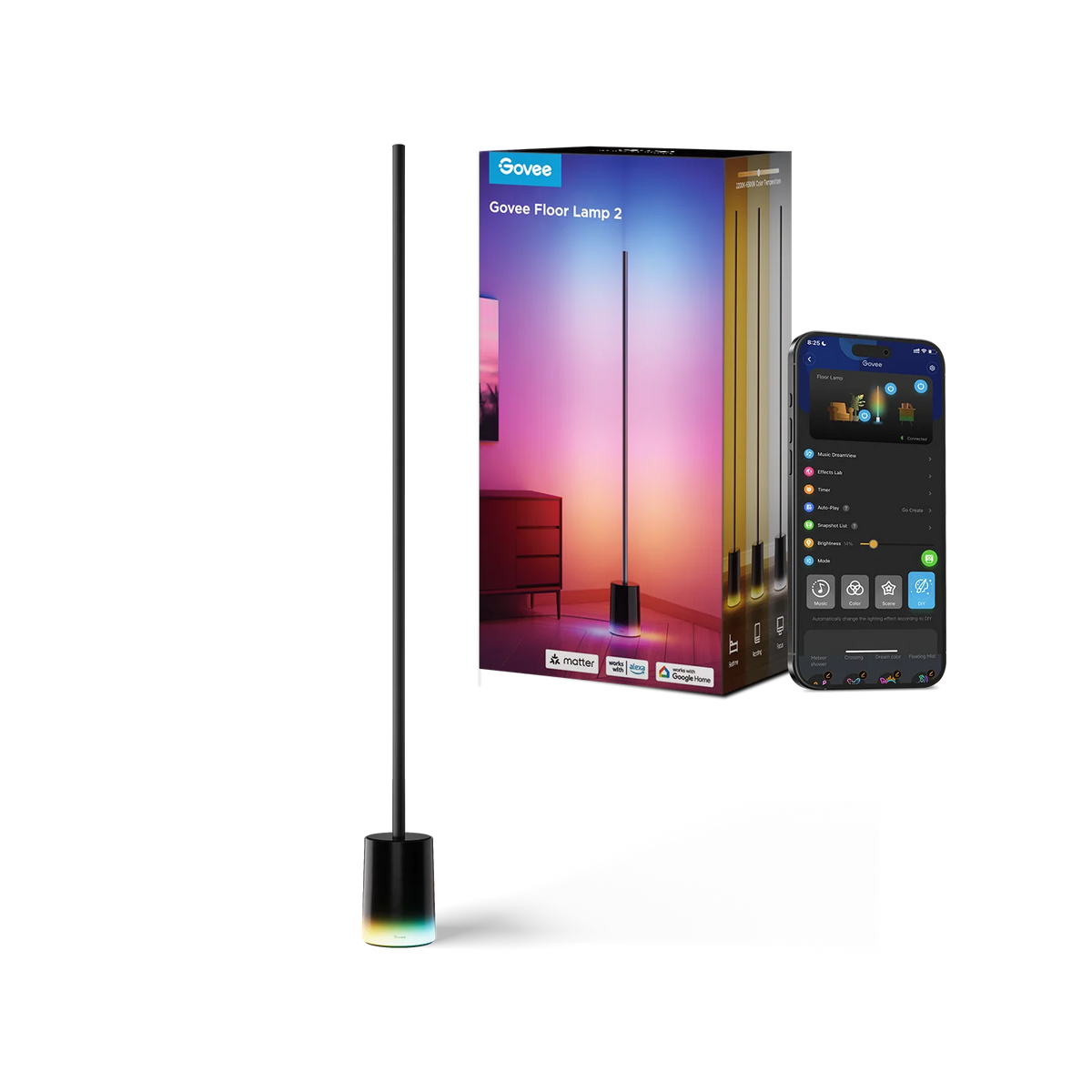 Govee Floor Lamp 2 in Pakistan | Smart RGBIC Standing Floor Lamp