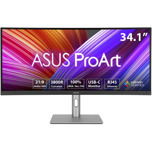 Asus ProArt Display PA34VCNV - 60Hz 2K 1440p WQHD IPS 34" Curved Professional Monitor