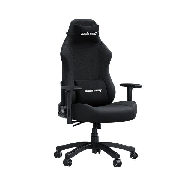 Anda Seat Luna Gaming Chair Fabric Ergonomic Reclining Video Game Chair Black