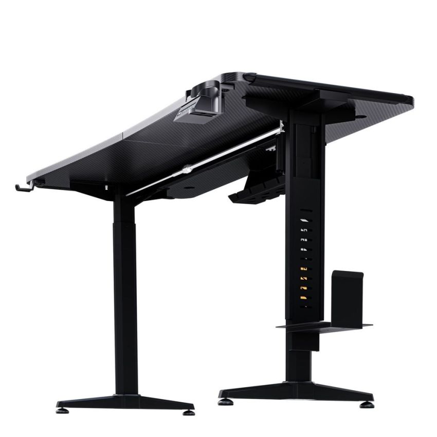Anda Seat Terminator Electric Adjustable Carbon Fiber Texture RGB Gaming Desk Black