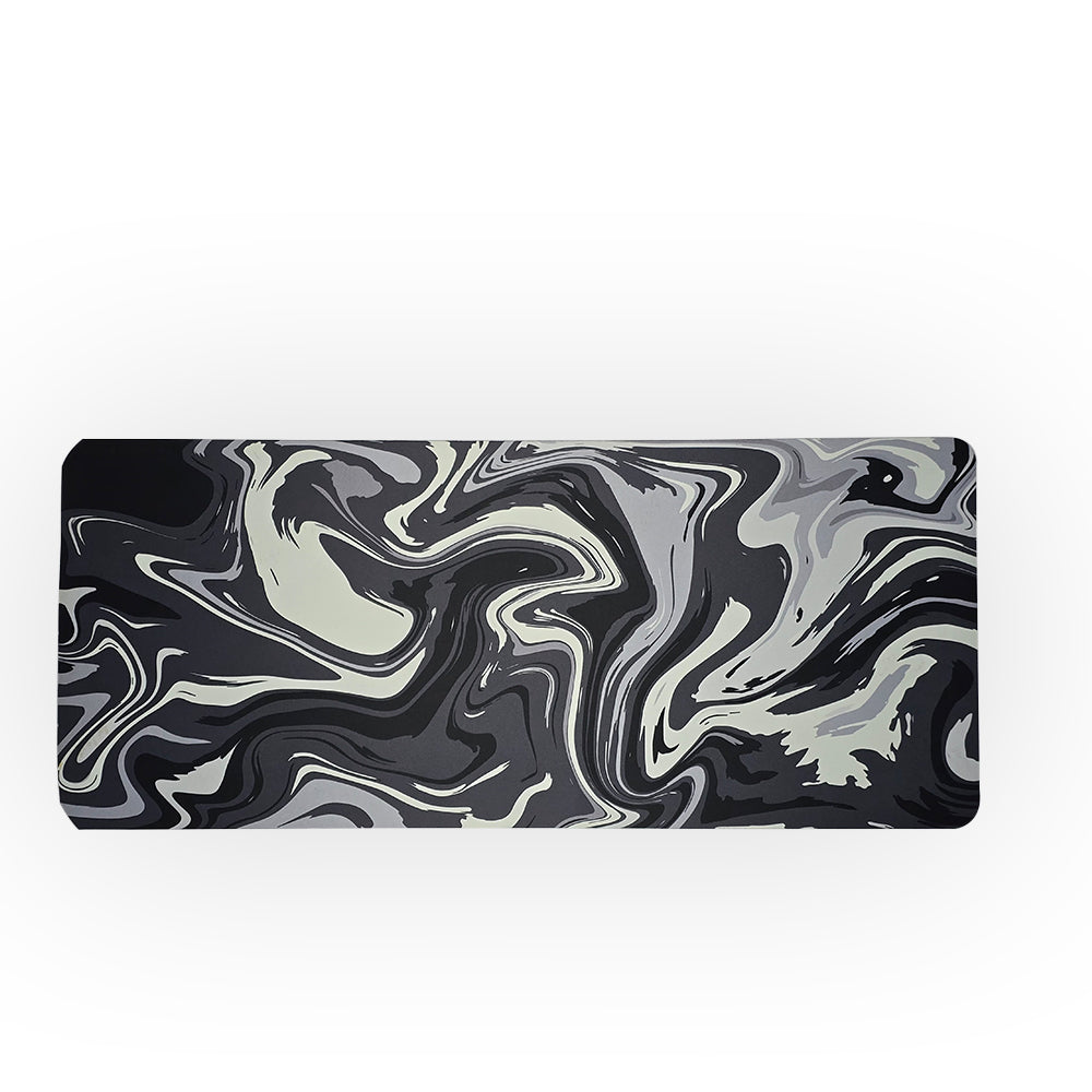 Abstract Mousepad-XXL | 800x300mm Extended Desk Mat |Typographic Mousepad-Black