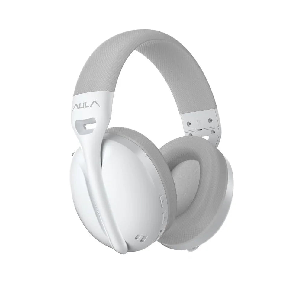 Aula S6 Wireless Gaming Headset Bluetooth – Wired Headphone Mid Gray
