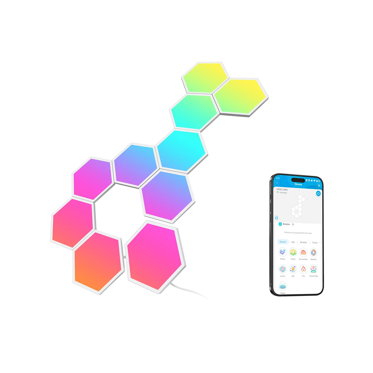 Govee Glide Hexa Light Panels – Smart RGBIC Modular LED Wall Panels