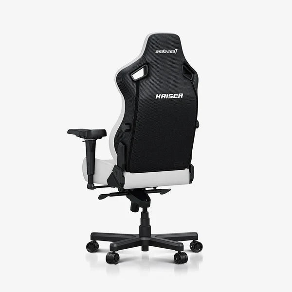 AndaSeat Kaiser 4L | Kaiser Series Premium Leather Gaming Chair- Cloudy White