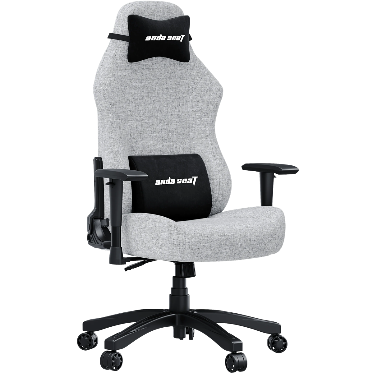 Anda Seat Luna (Grey Fabric)  Fabric Gaming Chair Ergonomic Reclining Video Game Chair
