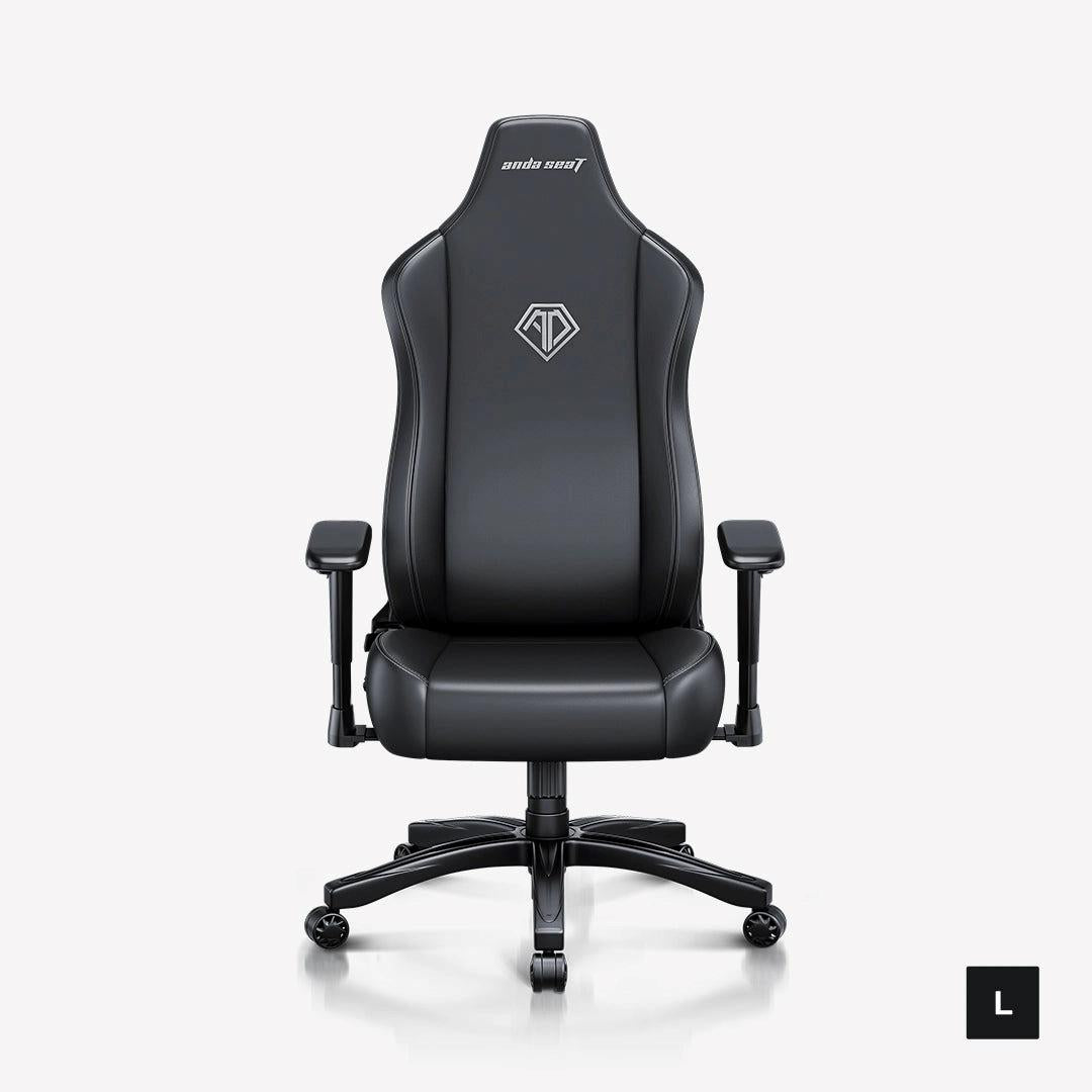 AndaSeat Novis L Gaming Chair – Budget Ergonomic, Premium PVC Leather, Elegant Black