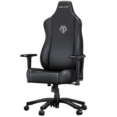 AndaSeat Novis L Gaming Chair – Budget Ergonomic, Premium PVC Leather, Elegant Black