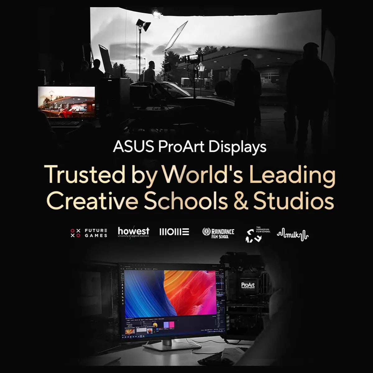 Asus ProArt Display PA32UCE Professional 4K Monitor (32 Inches, 3840 x 2160 LuxPixel AGLR, IPS, HDR-10, 600 nits, 98% DCI-P3, Delta E<1 Colour Accuracy, Light Sync, USB-C, DisplayPort, HDMI)