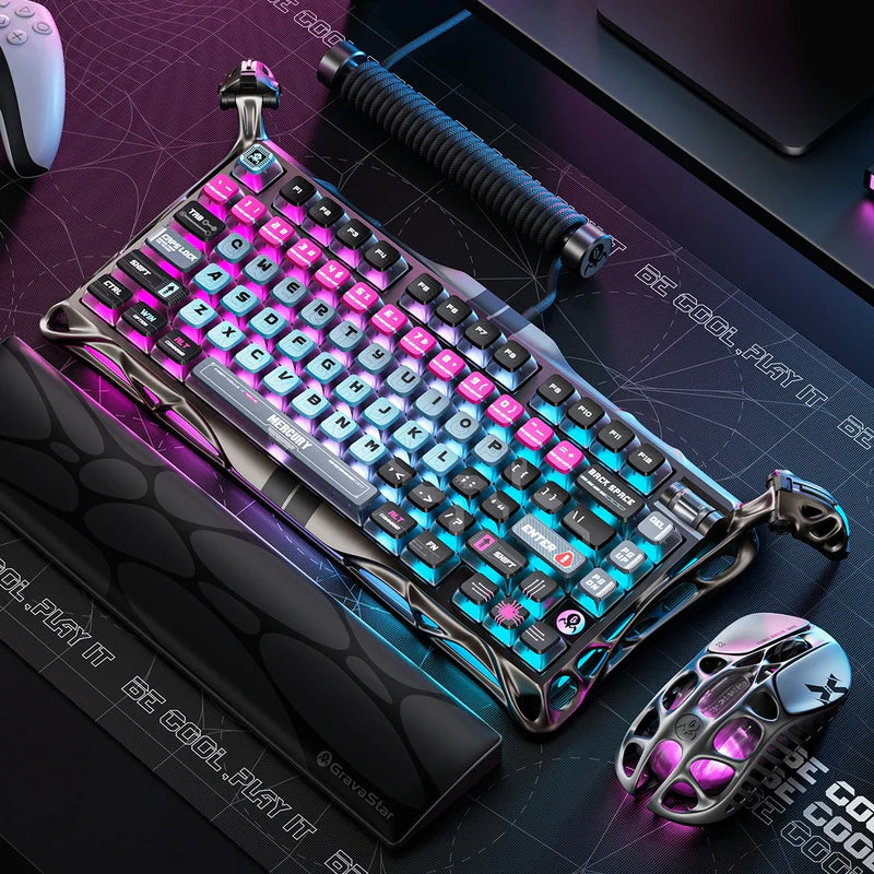 Gravastar Mercury V75 Pro – Cyberpunk Mechanical Keyboard