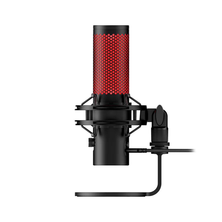 HyperX QuadCast 2 USB Mic – LED, Shock Mount, Onboard Controls, USB-C, PC/Mac/PS5/PS4, Black