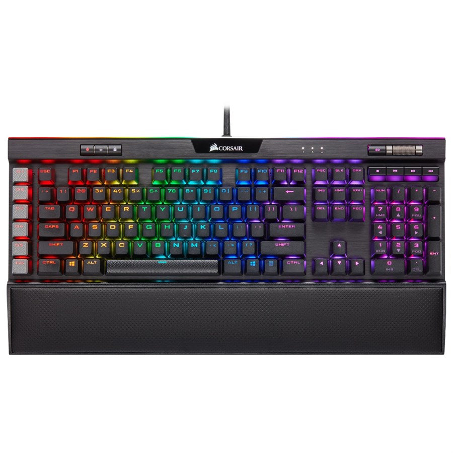 Corsair K95 RGB Platinum XT Keyboard (Open Box) – Cherry MX Speed, PBT Keycaps, iCUE, Black