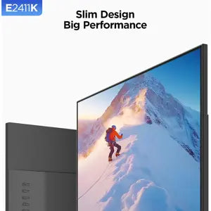 Koorui E2411K 24 Inch Computer Gaming Monitor Full HD 1920 x 1080p 144Hz IPS Ultra-Slim Display with HDMI VGA, Adaptive Sync, 99% SRGB, VESA 100x100mm, Eye Care, Tilt, Black