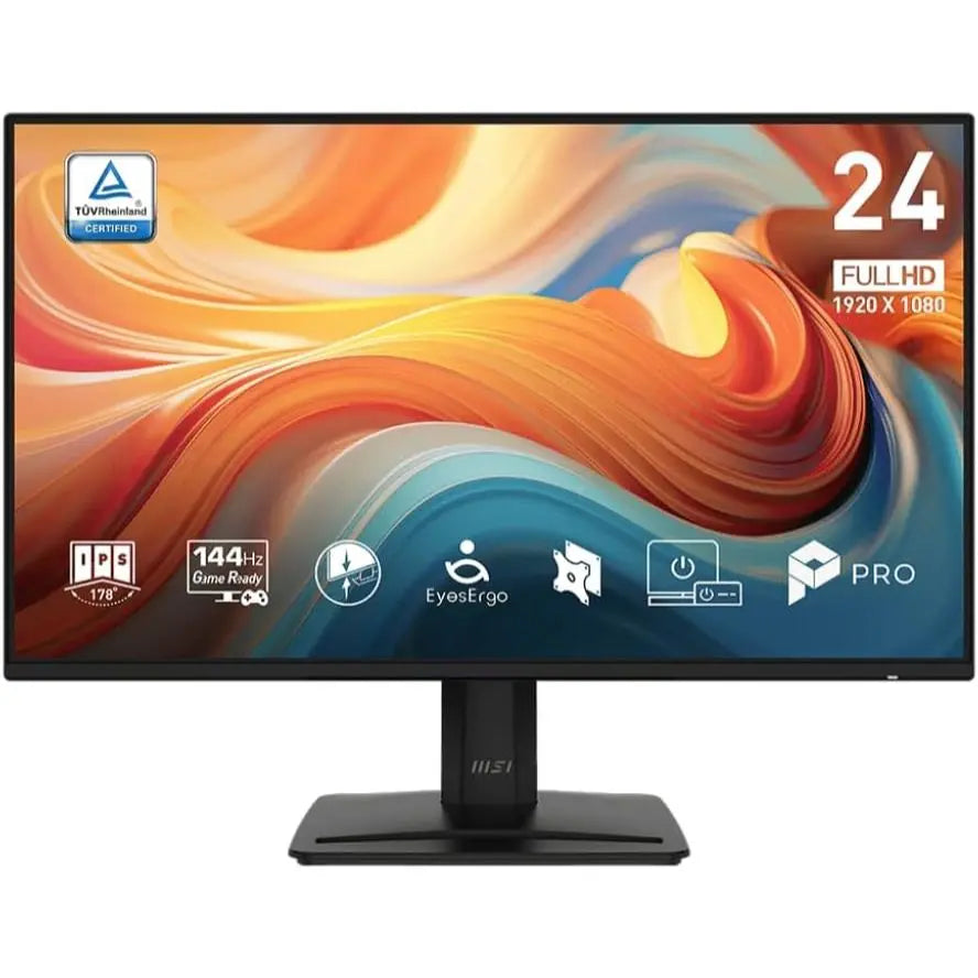 MSI Pro MP242 E14A 23.8" 16:9 Full HD 144Hz IPS LCD HDR Monitor, Matte Black