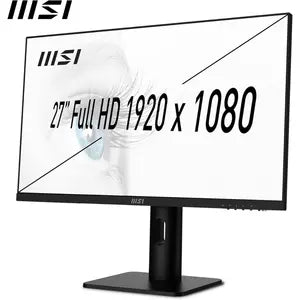 MSI Pro MP273A Desktop Business Monitor 27" Full HD - IPS Panel 1920x1080, 100Hz, Ocular Comfort, VESA Mount, Built-In Speakers, Display Kit - HDMI 1.4b, DisplayPort 1.2a, D-Sub/VGA
