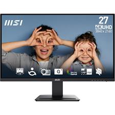 MSI Pro MP273U Professional Computer Monitor, IPS 3840 x 2160 (UHD) 4K, 60Hz, Adaptive-Sync, HDMI, DisplayPort, 4ms (GTG), Black