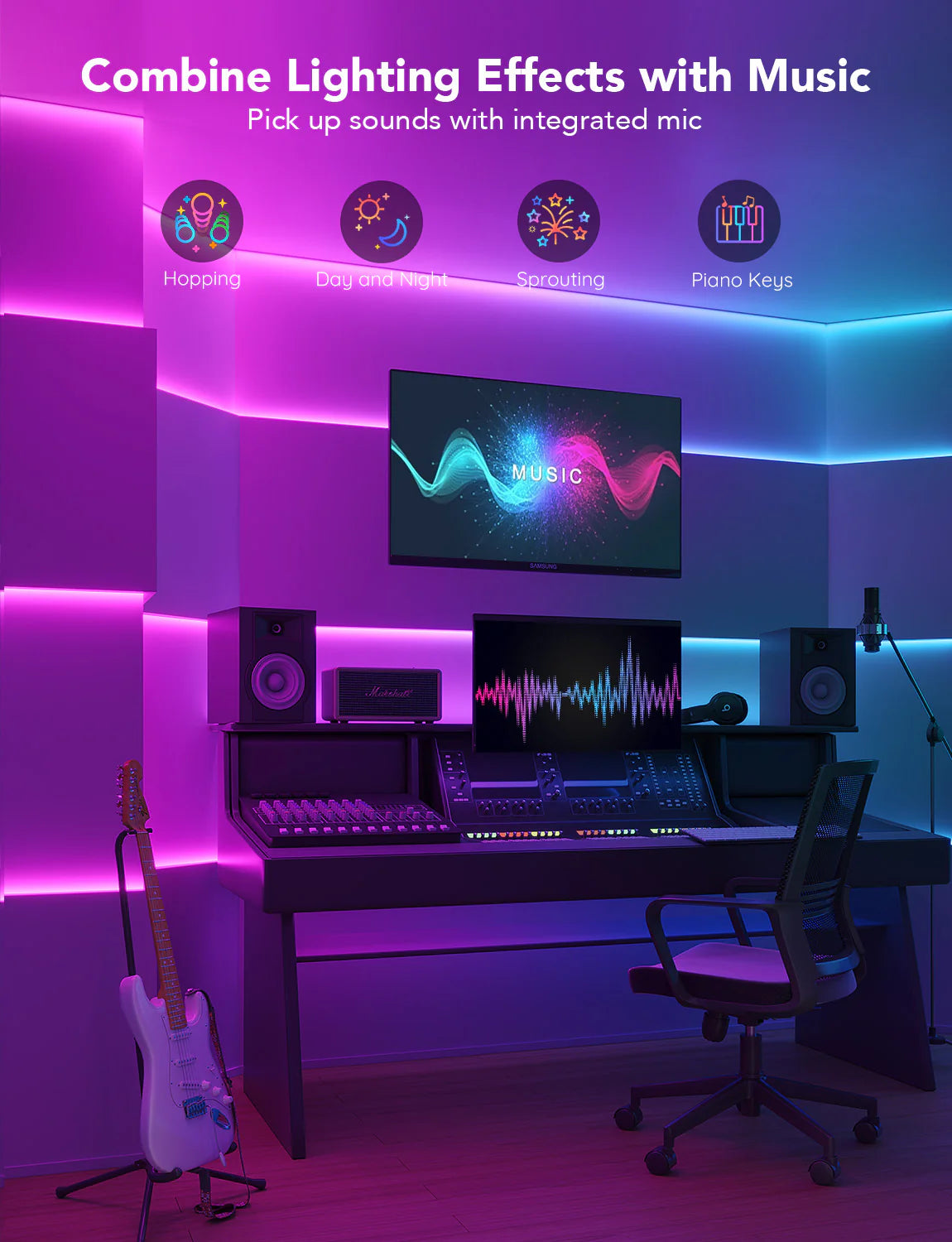 Govee RGBICW LED Strip Lights – Smart RGB + Warm White Lighting (Pakistan)