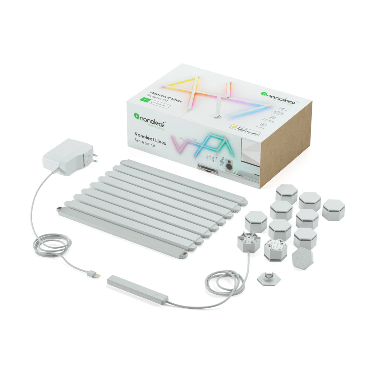 Nanoleaf Lines 60 Degrees Starter Kit – Smart RGB Backlit Modular Light Bars