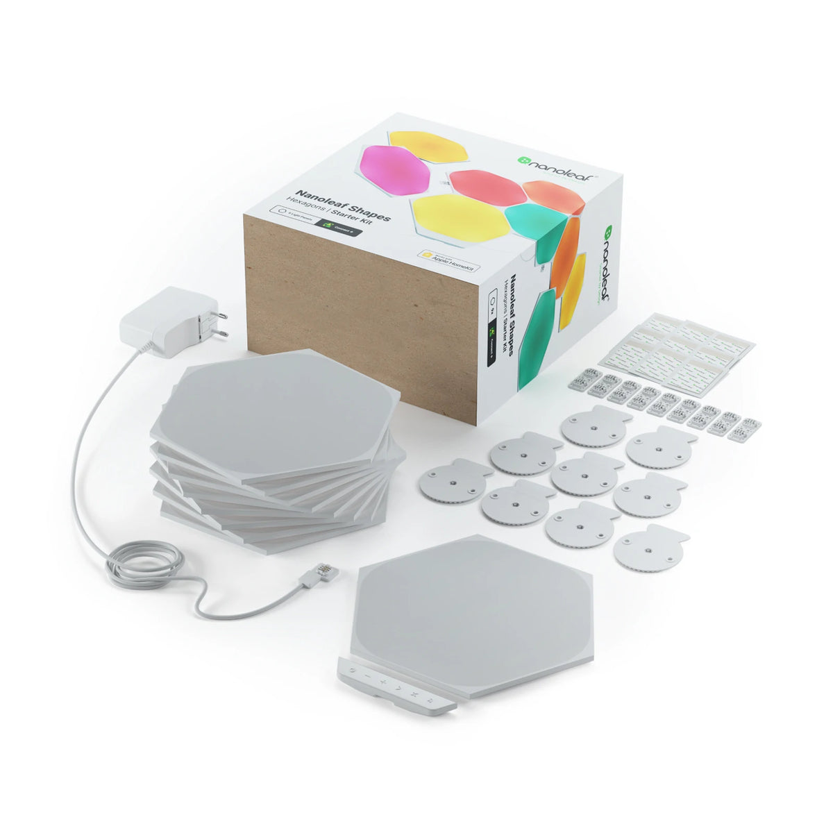 Nanoleaf Shapes Hexagons Starter Kit – Smart RGB Modular LED Wall Panels
