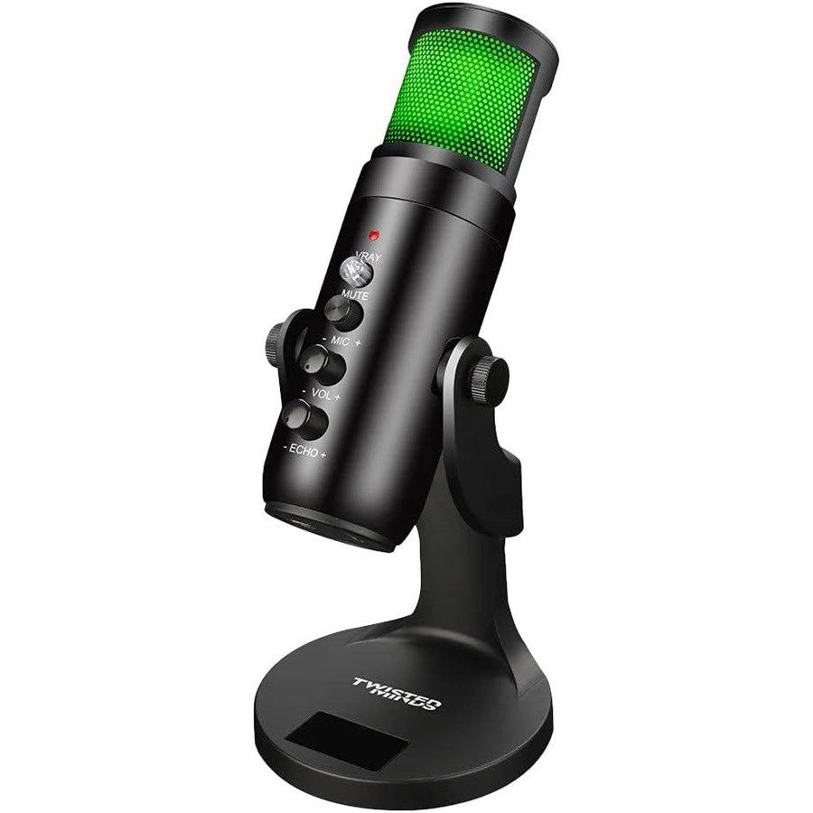 Twisted Minds W105 RGB USB Gaming Microphone – Black