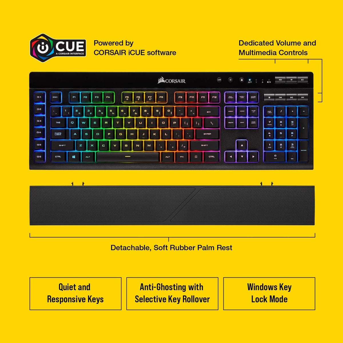 Corsair K57 RGB WIRELESS Gaming Keyboard