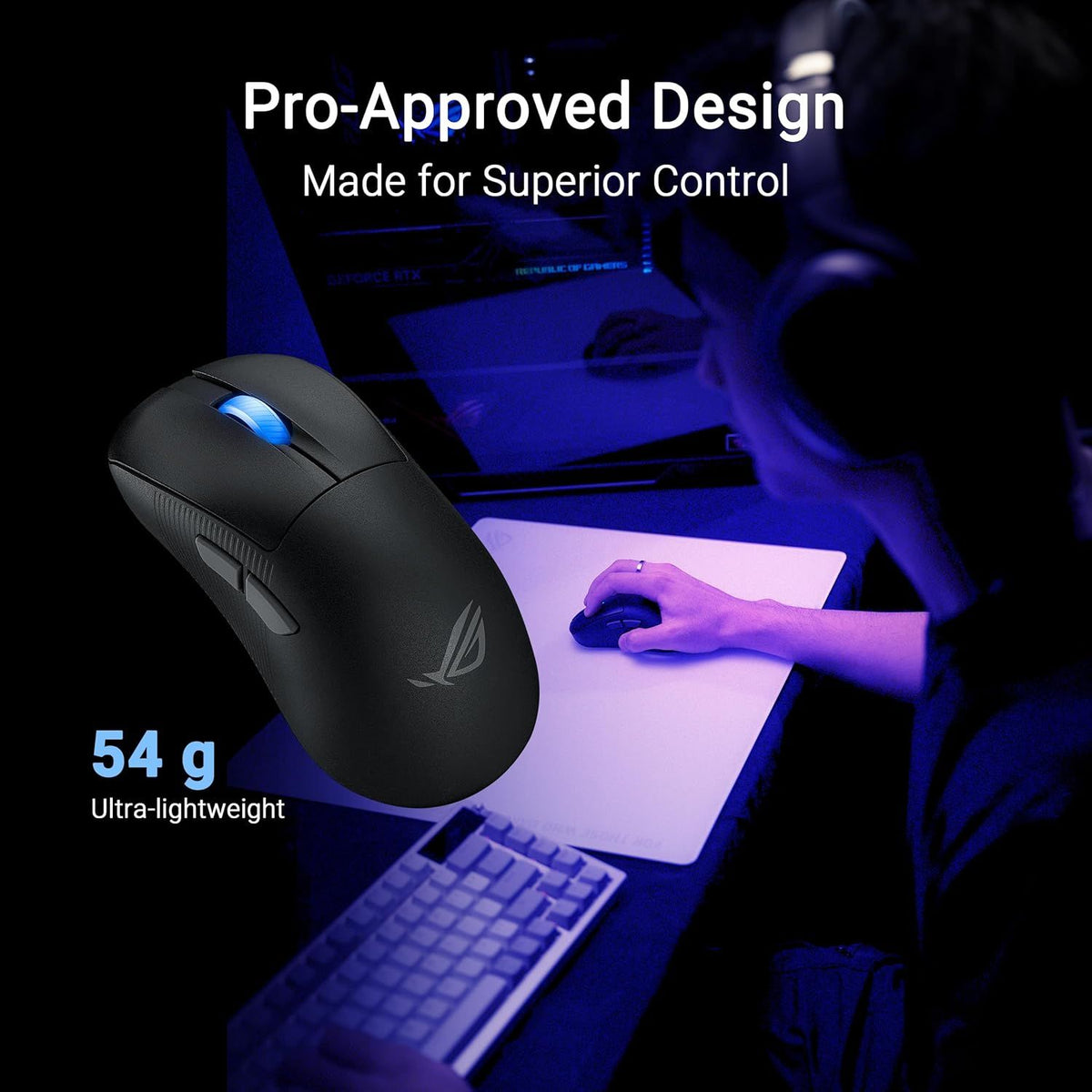 Asus Rog Keris II Ace Wireless Gaming Mouse - Black