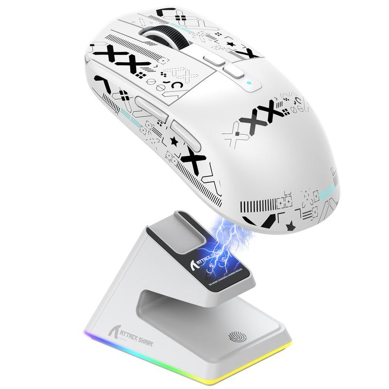 ATTACK SHARK X6 Three Modes Gaming Mouse With Charging Dock